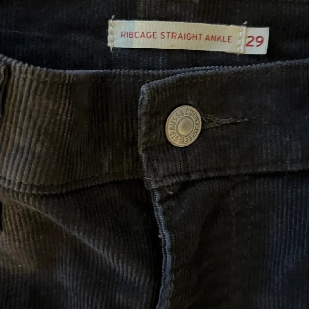 Levi’s Grey CorduroyFive Pocket Straight-Leg Jeans